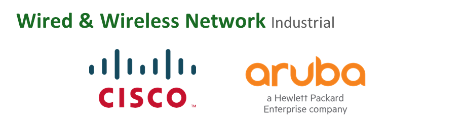 Wired & Wireless Network brands — Cisco, Aruba