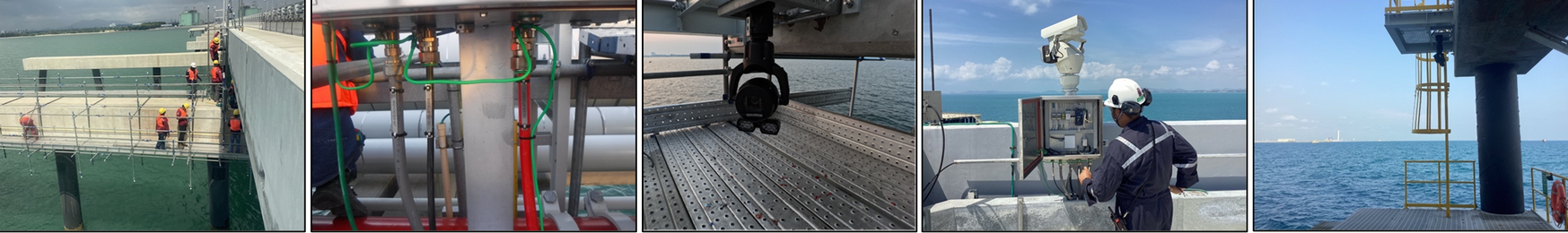 CCTV camera install at jetty