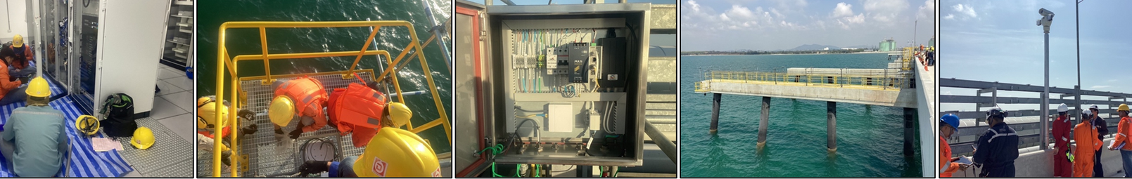 Cable works on site